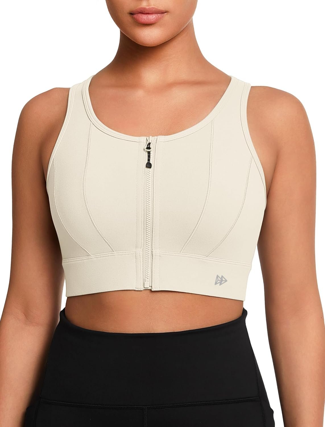 Yvette Front Closure Sports Bras for Women High Support Bust Supportive Sports Bra High Impact for Running