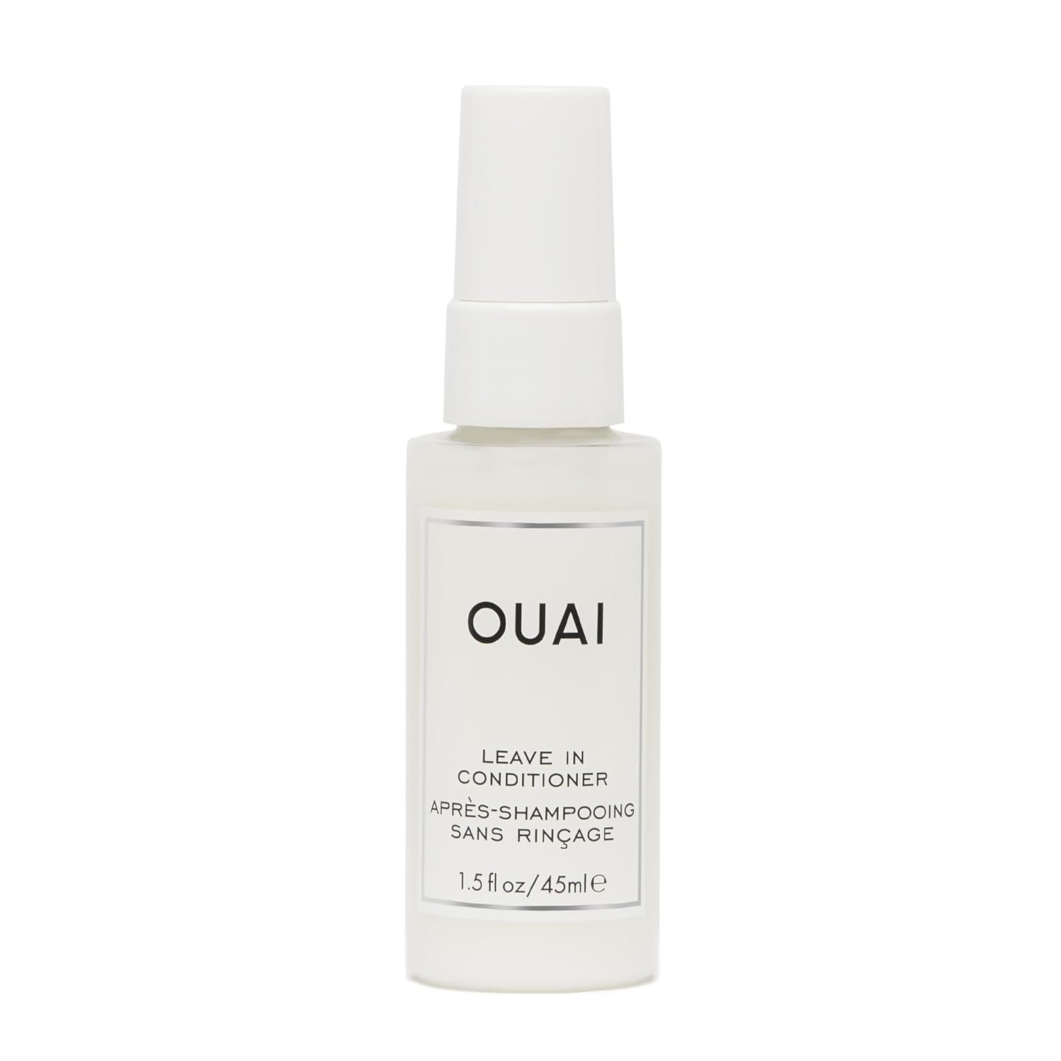 OUAI Leave In Conditioner & Heat Protectant for Hair – Prep Hair for Styling or Use as Detangling Spray to Fight Frizz & Flyaways – No Parabens, Sulfates or Phthalates (1.5 oz)