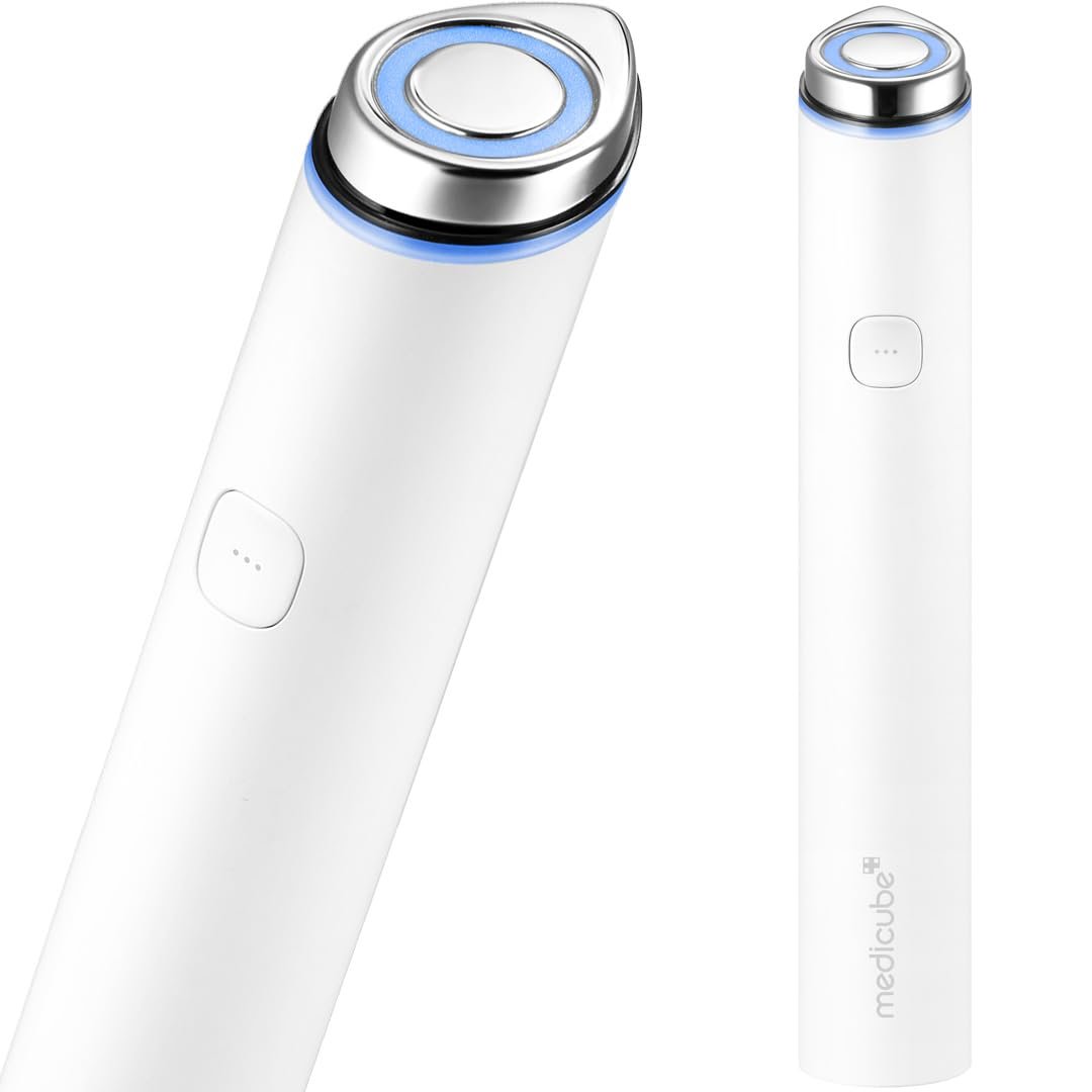 medicube Mini Booster Pro White | Affordable At-Home Facial Device for Beginners – Portable Glow Booster for Glass Skin, Boosting Skin Care Absorption, Skincare for Teens, Korean Skin Care