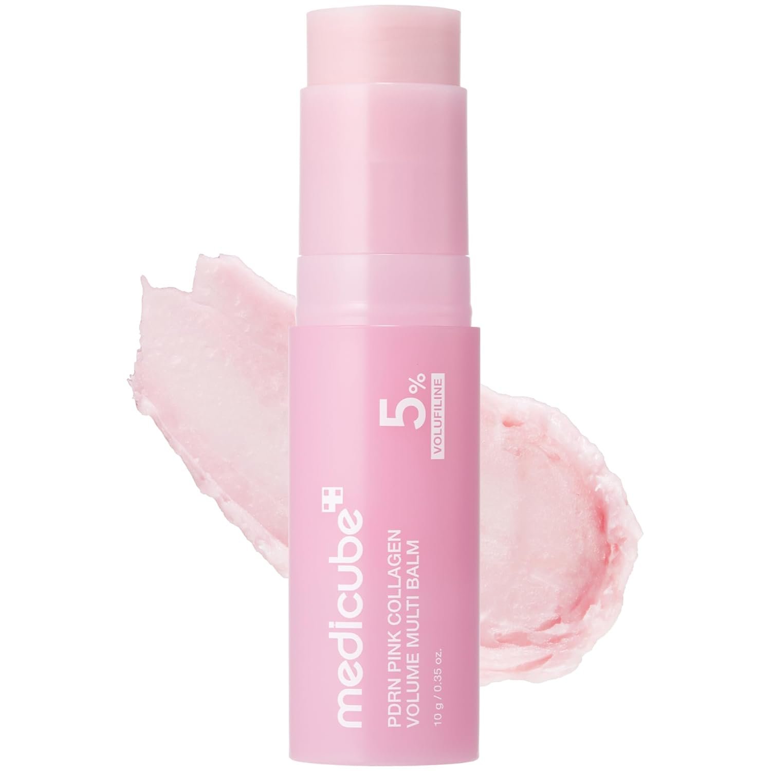 medicube PDRN Pink Collagen Volume Multi Balm Stick | Volufiline, PDRN, NAD, Collagen | Face & Body Balm for Under-Eyes, Neck, Forehead, Smile Lines, Lips | Plumping, Radiance, Line Care | K-Beauty