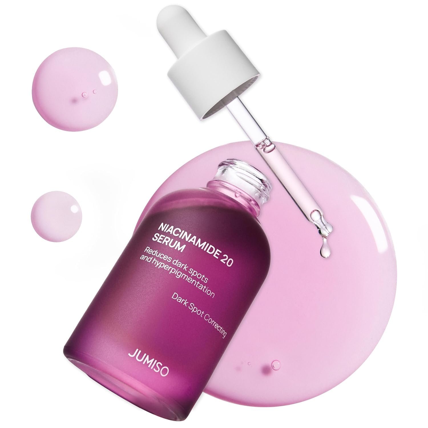 JUMISO 20% Niacinamide Dark Spot Serum – TXA Tranexamic Acid + Glutathione Face Serum – Helps Even Skin Tone, Pore Care, Glass Skin Finish – Centella Soothing, Sensitive Skin Safe, 1.35 fl oz