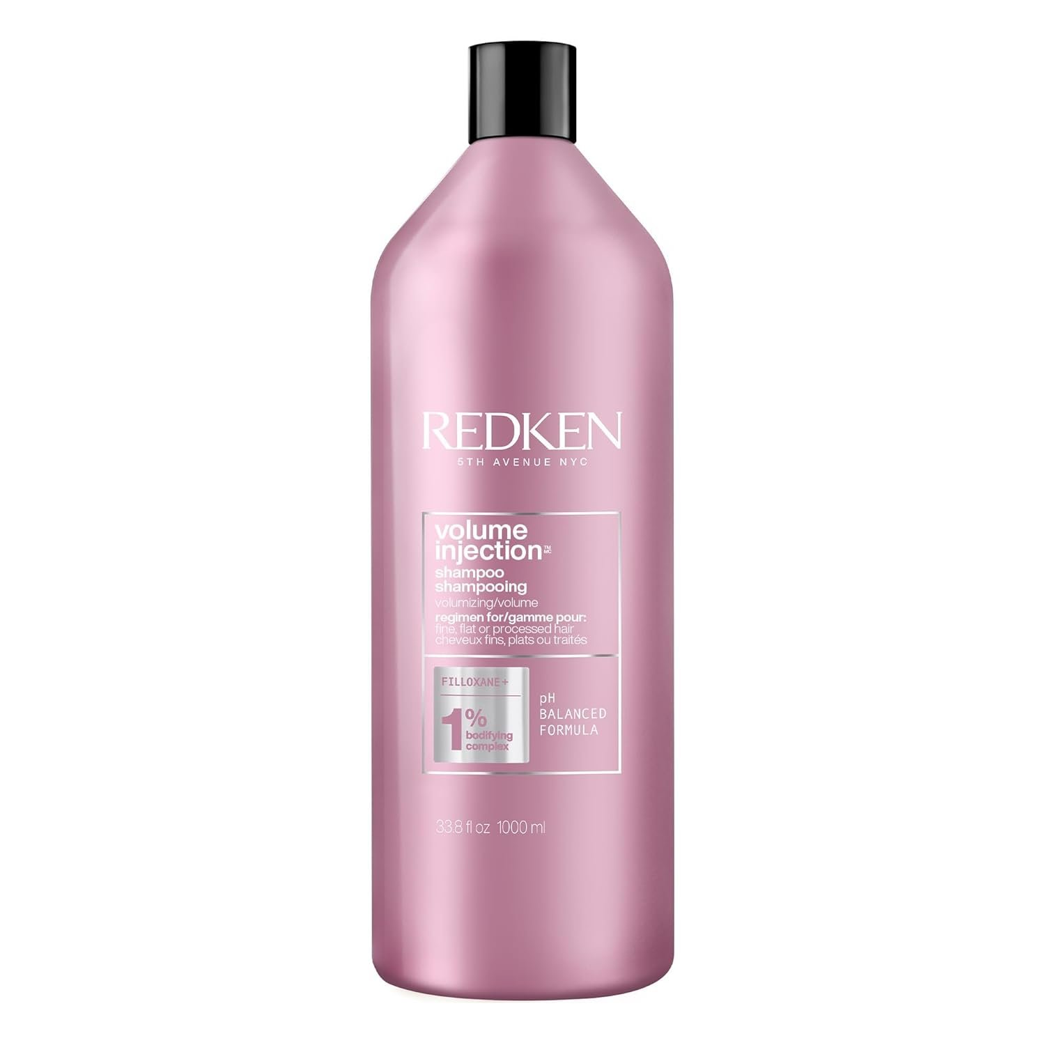 Redken Volume Injection Shampoo For Fine Hair – Adds Lift & Body, Volumizing & Detangling Without Weighing Down, Paraben Free