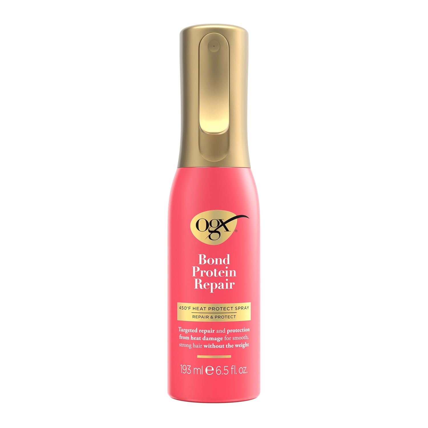 OGX Bond Protein Repair 450°F Heat Protect Spray for Hair 6.5 Fl Oz