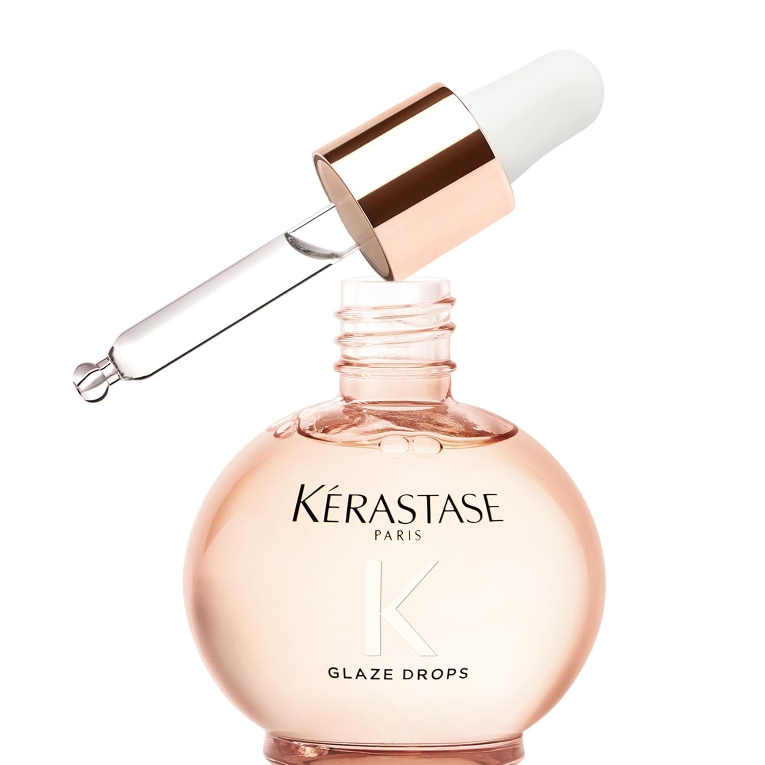 Kerastase Gloss Absolu Glaze Drops Anti-Frizz Hair Oil – Adds gloss and shine, nourishes and hydrates hair, with Hyaluronic Acid and Glycolic Acid, For All Hair Types