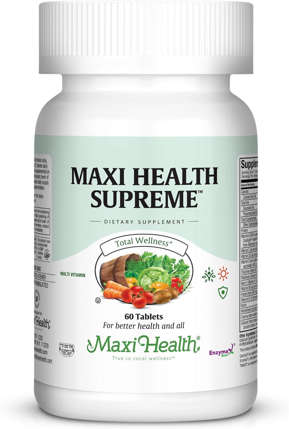 Multivitamin for Men & Women – Supreme High Potency Daily Multi with Minerals, CoQ10 & Antioxidants – Energy, Immune Support, Bone, Heart & Wellness – Vitamin A, C, D, E, B12, B6 & Biotin 60 Count