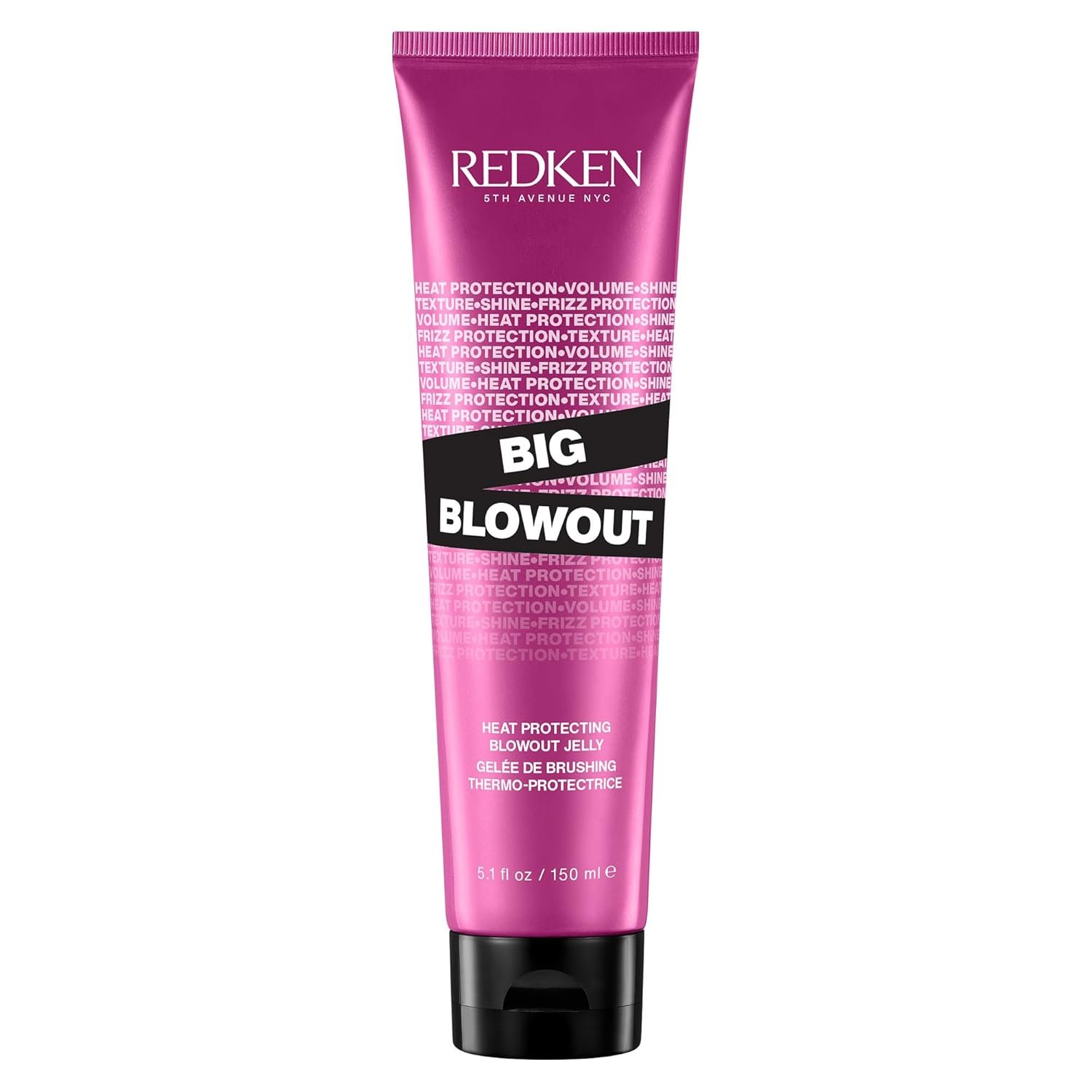 Redken Big Blowout Heat Protectant Gel – Provides All-Over Volume & Movement, Hair Shine & Frizz Control, Blowdry Gel For All Hair Types