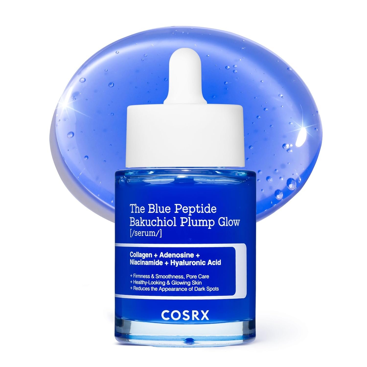 COSRX The Blue Copper Peptide Bakuchiol Serum, Korean Peptide Plumping Serum for Face, GHK-Cu Copper Peptides with Bakuchiol, Glow & Plump, Anti-aging & Skin Firming Care, Korean Skin Care, 1.69 Fl Oz